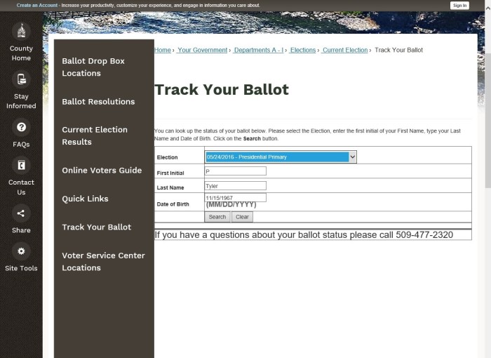 Track Your Ballot
