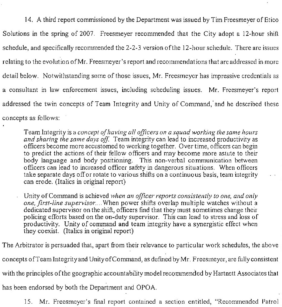 Okakland Interest Arbitration Freesmeyer