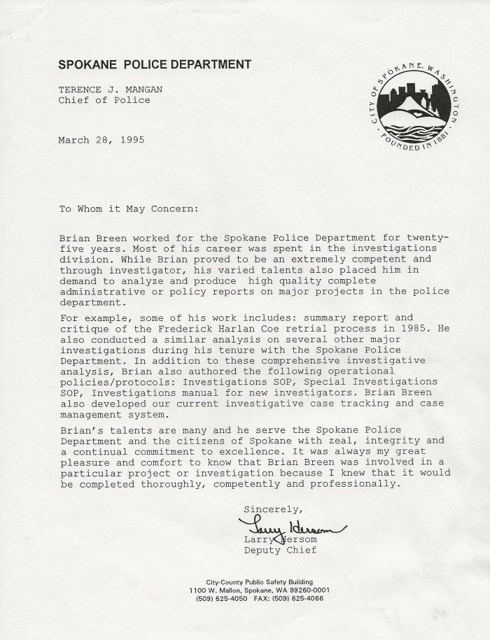 Retirement Letter Hersom