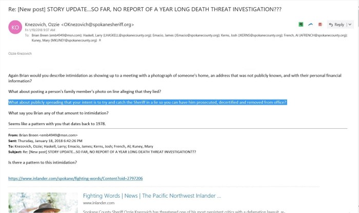 What about publicaly spreading