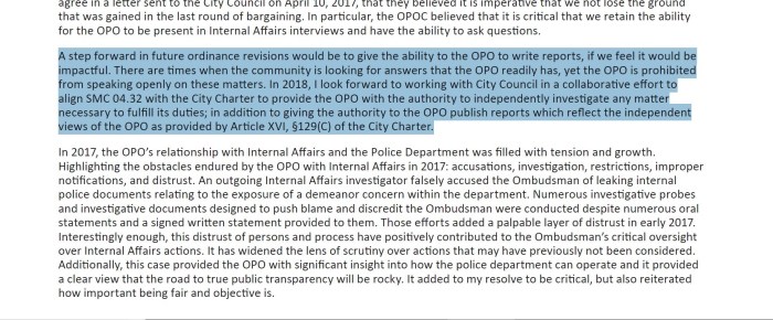 Ability to write reports