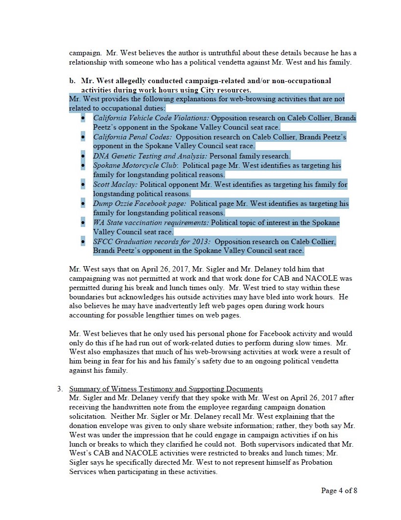 Collier Opposition Research