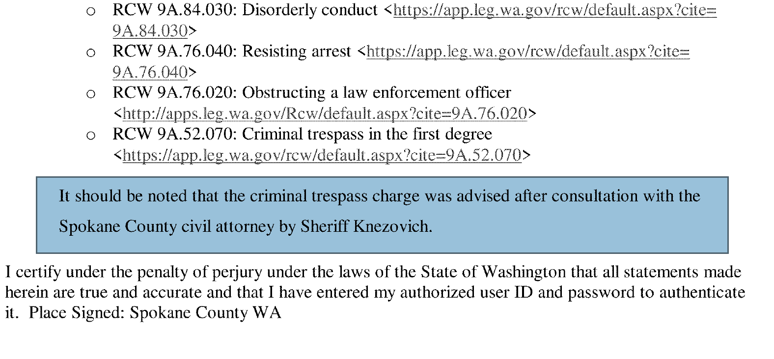 Maclay arrest report civil attorney