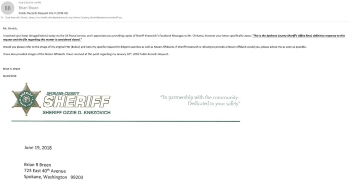 My email to Kinnick 1