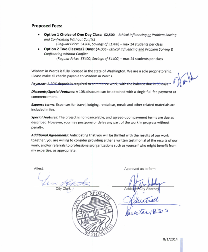 Tyler 2014 City Contrat Costs