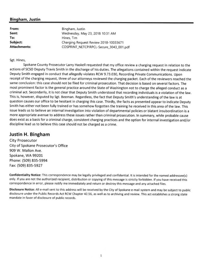 Bingham Letter to Hines 1