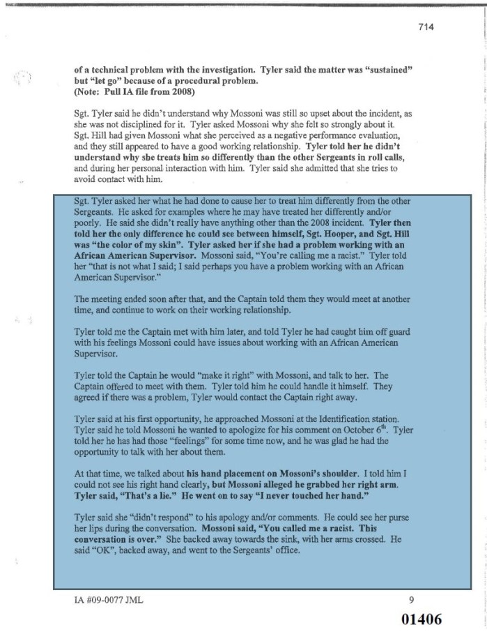 Mossoni Assault Racist