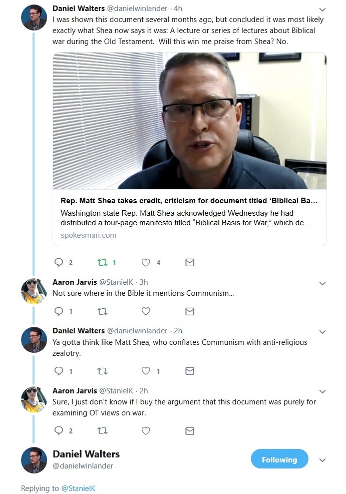 Walters shown document several months ago